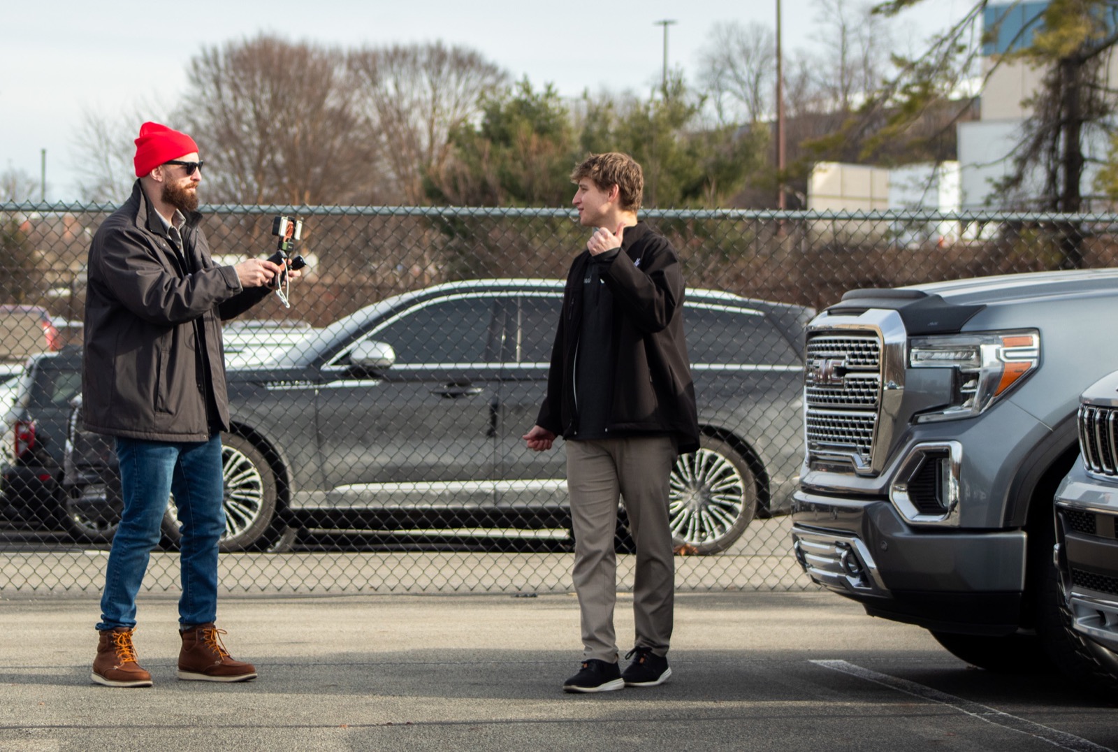 Directing a salesperson on the lot